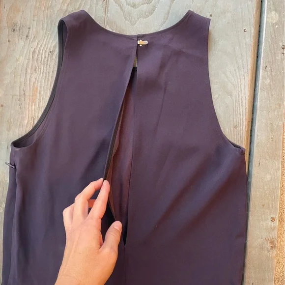 Babaton plum color sleeveless jumpsuit | size 0 - Picture 7 of 10
